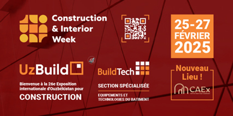 Nous vous attendons au 26e Salon international de la construction d'Ouzbékistan UzBuild 2025 !